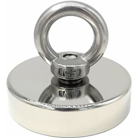 Bunthaus Hebemagnet, Neodym Magnet 140kg Kraft Ø 60mm, Magnete Mit Kraftvollen Heberingen Für Industrie Und Wissenschaft, Magnetfischen