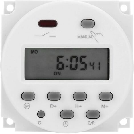 Bunthaus Cn101a Dc 12v 16a Mini Lcd Digital Lcd Power Wöchentlich Programmierbare Timer Relais Schalter Digitale Mikrocomputersteuerung Power Timer Schalter