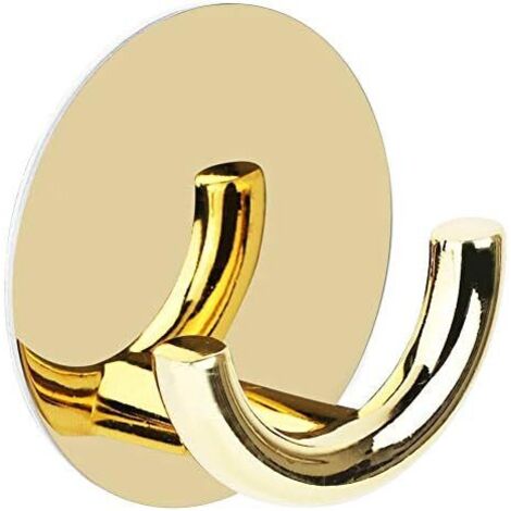 Bunthaus Wandmontierte Klebehaken Aus Edelstahl Für Handtücher, Schränke, Badezimmer, Schlafzimmer, Küche Und Büro (golden)