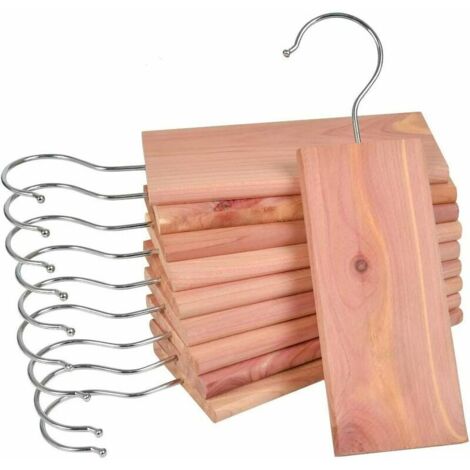Bunthaus 10 Hängende Zedernholzblöcke, Natürlicher Holzmottenschutz Für Schränke, Schubladen, Schränke, Chemikalienfrei, 10 Stück