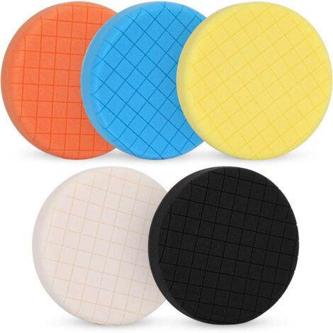 Bunthaus 5er-pack 6-zoll-polierpad Für 6-zoll-trägerplatte, Compound-polierschwammpads Für Autopolierer, Polieren Und Wachsen