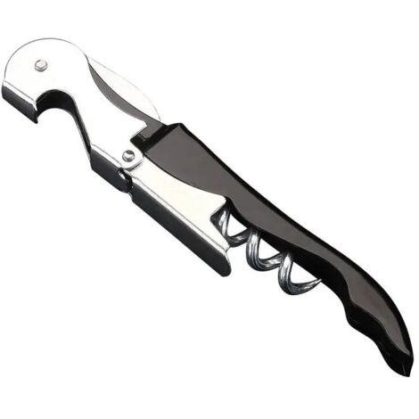 Bunthaus Stück 3-in-1 Korkenzieher, Flaschenöffner, Bieröffner, Flaschenöffner, Sommelier-flasche (schwarz)