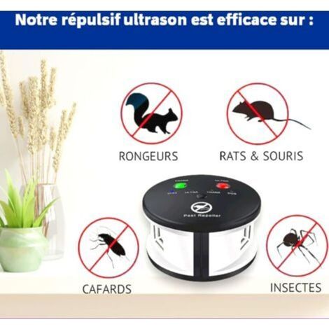 Bunthaus 360° Ultraschall-abwehr Gegen Ratten, Mäuse, Nagetiere, Kakerlaken Und Insekten. Leistungsstarke Variable Frequenzen, Reichweite 550 M2. Effektive Ökologische Schädlingsbekämpfung Ohne Chemik