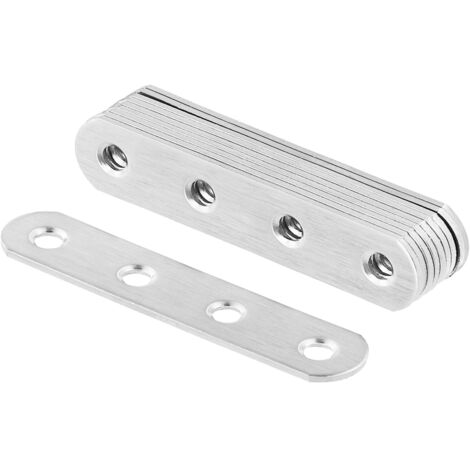 Bunthaus 10 Stück 77 X 16 X 2 Mm Montagebeine, Flache Gerade Halterungen, Edelstahl-metallmontageplatten, Möbelreparaturplatte