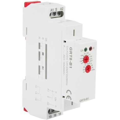 Bunthaus 12-v-zeitverzögerungsrelais Ac/dc-abschaltverzögerungsrelais 12 V 240 V Grt8-b1 Mini-zeitverzögerungsrelais Mit Led-anzeige Zeitverzögerungsrelais Vom Typ Din-schiene