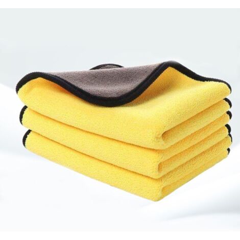 Bunthaus Mikrofaser-autotuch-set, 3er-set, Reinigungs-, Polier- Und Trockentuch Für Die Autopflege Aus Ultra-saugfähigem Mikrofasergewebe Für Alle Waschvorgänge, 30 Cm × 40 Cm