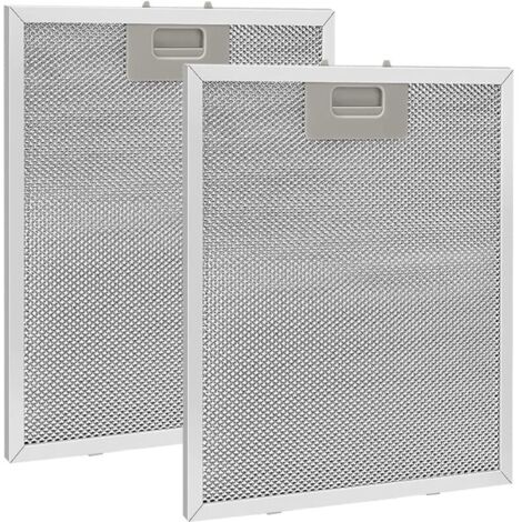 Bunthaus 2 Stück Metall-fettfilter Für Dunstabzugshaube, 320 X 260 Mm, Netzfilter, Dunstabzugshauben-zubehör Für Küchenhauben, Silber