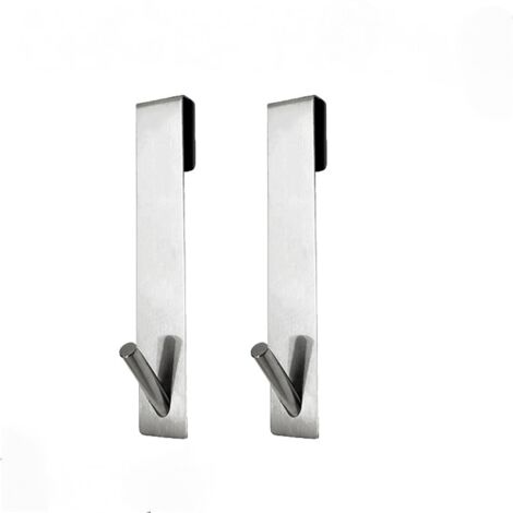 Bunthaus Stück Glas-duschwandhaken, Edelstahl-duschhaken, Badezimmer-handtuchhalter Ohne Bohren, Duschtürhaken, Zum Aufhängen Von Duschgarnitur, Handtuch (silber)