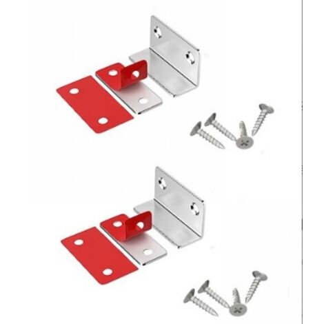 Bunthaus 2er-pack Magnetische Schrankverschlüsse, Ultradünne L-förmige Magnetverschlüsse, Magnetischer Verschluss Für Schranktür, Schublade, Selbstklebend Für Küchenschrank-türschließer (silber)
