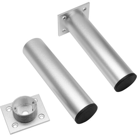 Bunthaus 4er-set Möbelbeine, Verstellbare Schrankbeine Aus Aluminiumlegierung, Runde Sofa-stützbeine Aus Metall, Verstellbare Beine Für Küche, Tisch, Kleiderschrank, Regale (silber)