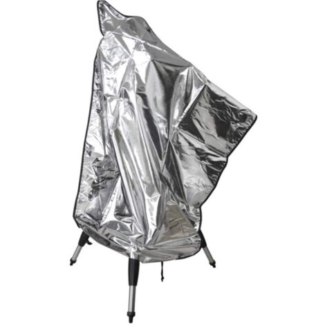Bunthaus Teleskopabdeckung, Wasserdichte Teleskopabdeckung Aus 420d-oxford-stoff, Möbelschutz Mit Verstellbarem Kordelzug (62,99 47,24 Zoll), Silber