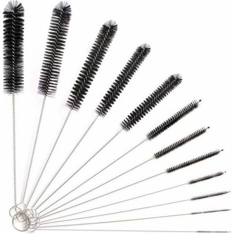 Bunthaus 12-teiliges Schlauchreinigungsbürsten-set, Reinigungsbürste, Schlauchreinigungsbürste Für Glasbabyflaschen, Babyflaschen, Wasserkocher, Tastaturen, Schlauchreinigungsbürsten, Flaschenreinigun