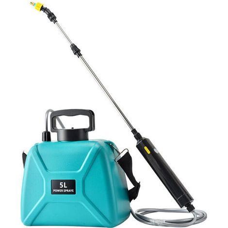 Bunthaus Elektrischer Gartensprüher Mit 3 Verstellbaren Düsen, Über Usb Wiederaufladbar, Pflanzenschutzsprüher Für Garten, Unkrautjäten Und Autowäsche (5l Grüner Sprüher),