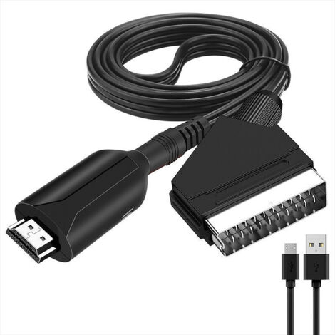 Bunthaus Scart-auf-hdmi-konverter, Audio-video-adapter Für Hdtv/dvd/set-top-box/ps3/pal/ntsc, Starlight Rw-spannungswandler