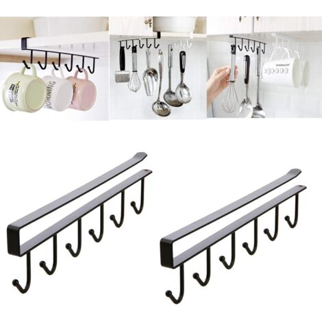 Bunthaus Becherhalter, Kaffeetassenhalter, Küchenutensilien-aufbewahrungshaken, Schrank-aufbewahrungshaken, Wandmontierte Aufbewahrungshaken Für Töpfe, Pfannen, Löffel, Spatel, Küchenzubehör Und Ander
