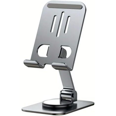 Bunthaus Generic 360 Grad Drehbarer Handyhalter, Robuste Metallkonstruktion Mit Rutschfestem Griff, Metallunterstützung Für Handys Und Tablets