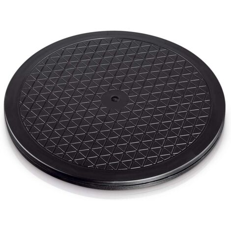 Bunthaus Hama Rundes Universaltablett (25 Cm, Größe S, Belastbar 25 Kg (ideal Für Fernseher, Lautsprecher, Bildschirme, Küchengeräte) Schwarz (25251,8 Cm)