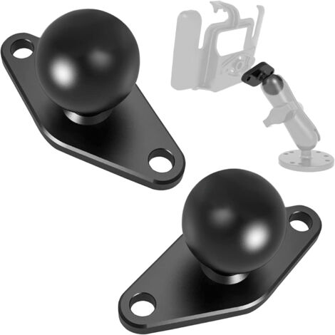 Bunthaus Motorrad-telefonhalter, Fahrradhalterung, Motorradzubehör, 2,5 Cm Kugelkopf-basisadapter, 2 Stück Aluminium-diamant-montagebasis Für Kamera Und Camcorder