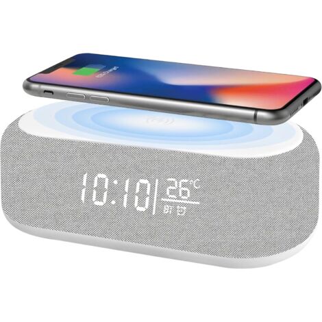 Bunthaus Digitaler Wecker, Bluetooth, Digitaler Audio-wecker – 9 Nachtlichtfarben, Bluetooth-lautsprecher, Kabelloses Ladegerät Für Iphone/samsung, Temperaturanzeige, Dimmbares Led-display