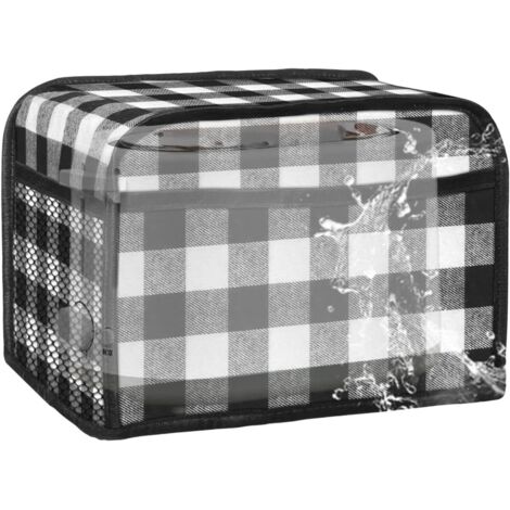 Bunthaus 2-scheiben-toaster-abdeckung Mit Breiten Schlitzen – Waschbare Toaster-abdeckung Mit Taschen Zum Schutz Vor Kratzern