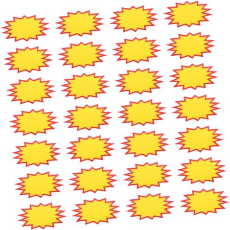 Bunthaus 50er-pack Preisanzeigeetiketten, Preisaufkleber Für Geschäfte, Druckbare Schilder, Spendenetiketten, Papierersatz, Verkaufsetiketten, Sternetiketten, Neon-fruchtbeschilderung