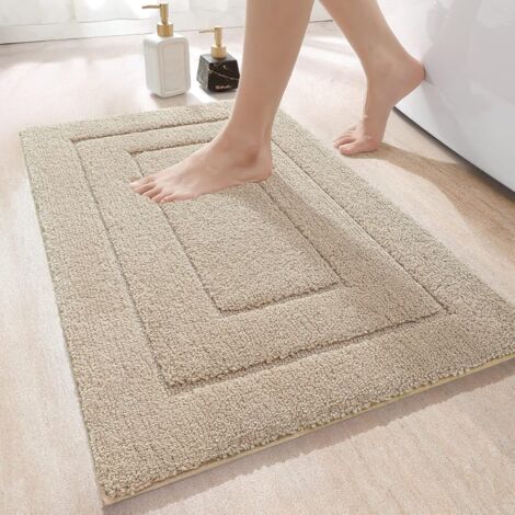 Bunthaus Rutschfeste Badematte, Weiche Mikrofaser, Wasserabsorbierend, Maschinenwaschbar, Extra Dicke Duschmatte Für Badezimmer, 50 X 80 Cm
