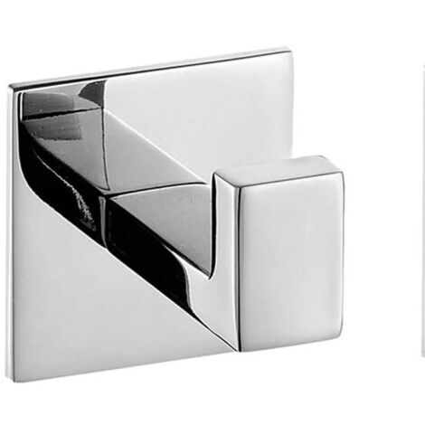 Bunthaus Quadratische Haken Aus Edelstahl 304 Für Garderobe, Handtuch, Bademantel, Wandmontage, Bohrloch, 2 Stück (5,4 × 5,4 Cm)