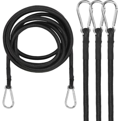 Bunthaus 4er-set Verstellbare Metallspanner, Extra Starker Gepäckspanner Für Auto, Fahrrad, Camping, Reisen – 100 Cm – Schwarz