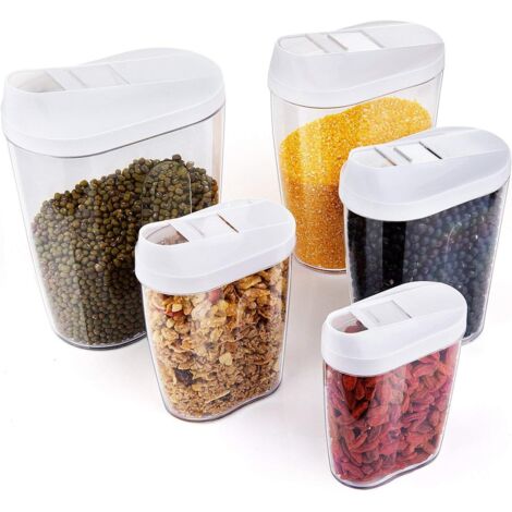 Bunthaus Müsli-aufbewahrungsboxen, Küchenlebensmittel-müsliboxen, Luftdichte Lebensmittelaufbewahrung, 5 Stück