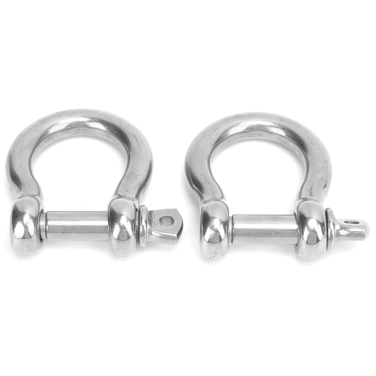 2 Edelstahl-bogenschäkel, Hohe Tragfähigkeit, D-ring, Anker Für Camping, Wandern Und Outdoor-sportarten (m14, 700 Kg Traglast)