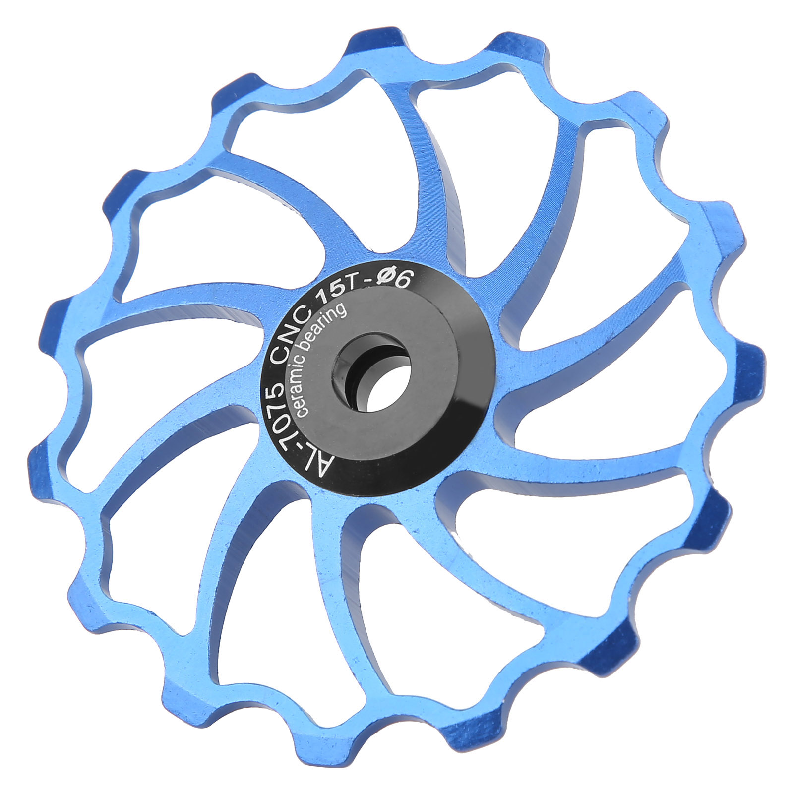 15-zahnige Führungsrolle Aus Aluminiumlegierung Mit Keramiklagern Für Mountainbike-schaltwerk (blau)