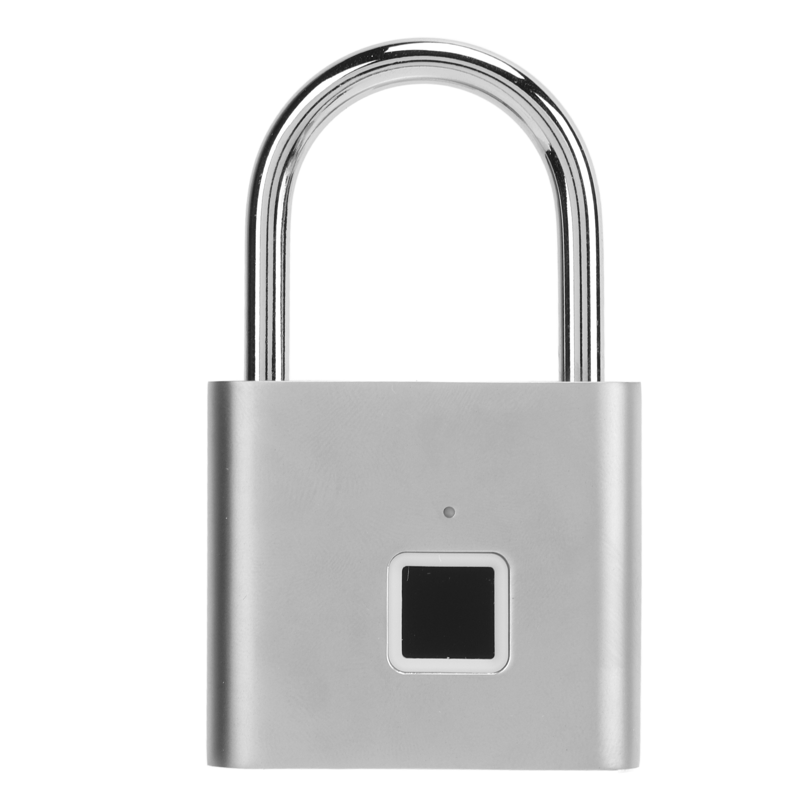Aufladbares, Intelligentes Fingerabdruckschloss Per Usb, Wasserdicht (ip56), Diebstahlsicherung Für Spinde/schülerzimmer, Silberfarben
