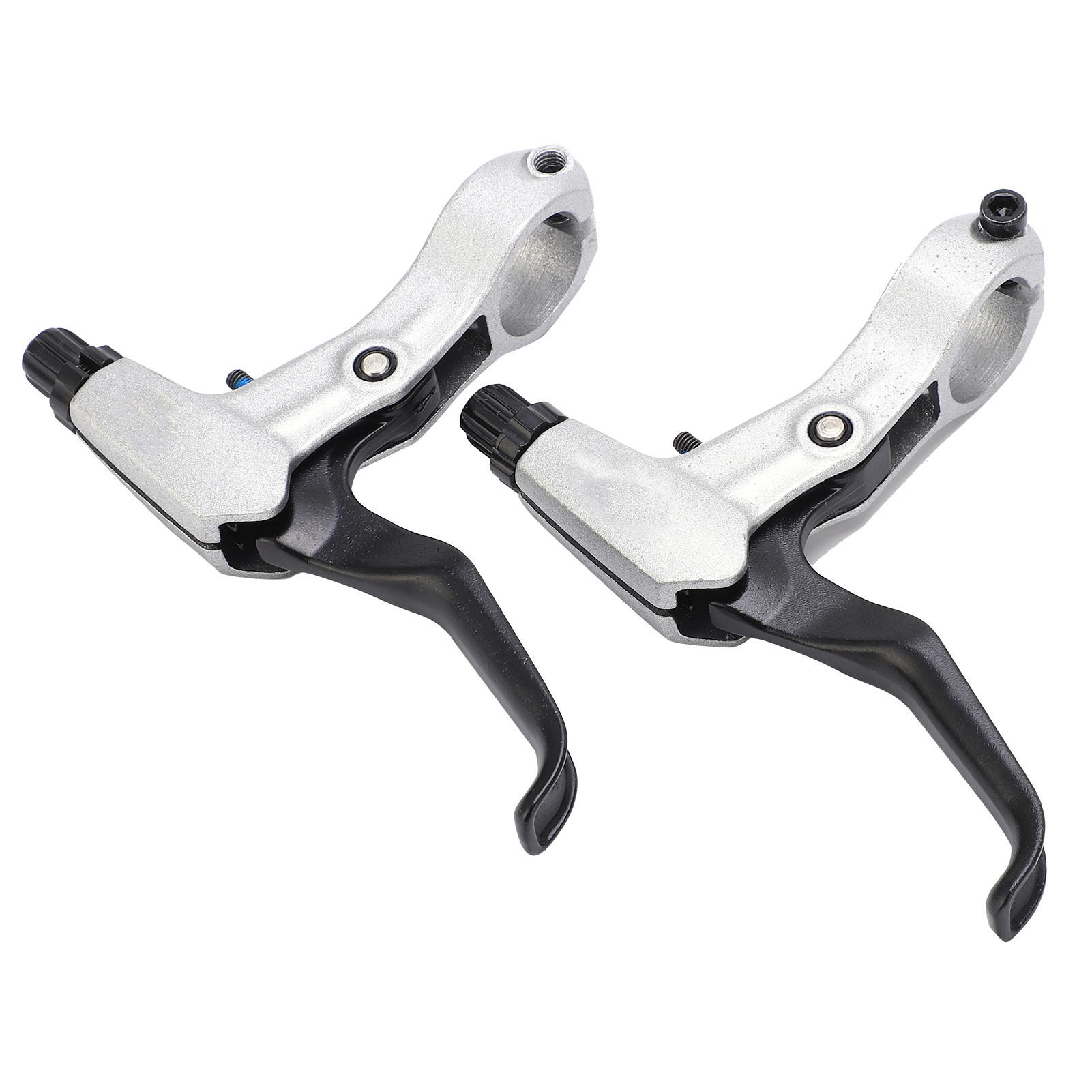 Set Mit 2 Bremshebeln Aus Aluminiumlegierung Für Falträder Und Mountainbikes, Silberne Ersatzteile