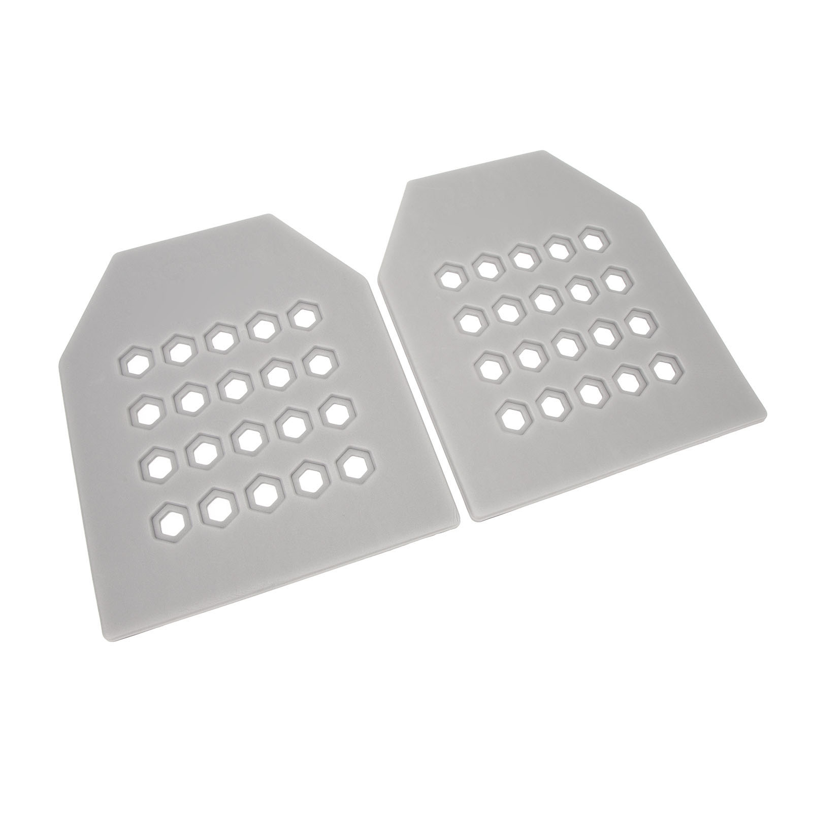 Set Mit 2 Flexiblen, Ultradünnen, Zuschneidbaren Und Stoßdämpfenden Eva-schutzplatten Für Jagdwesten Und Plattenträger, Grau
