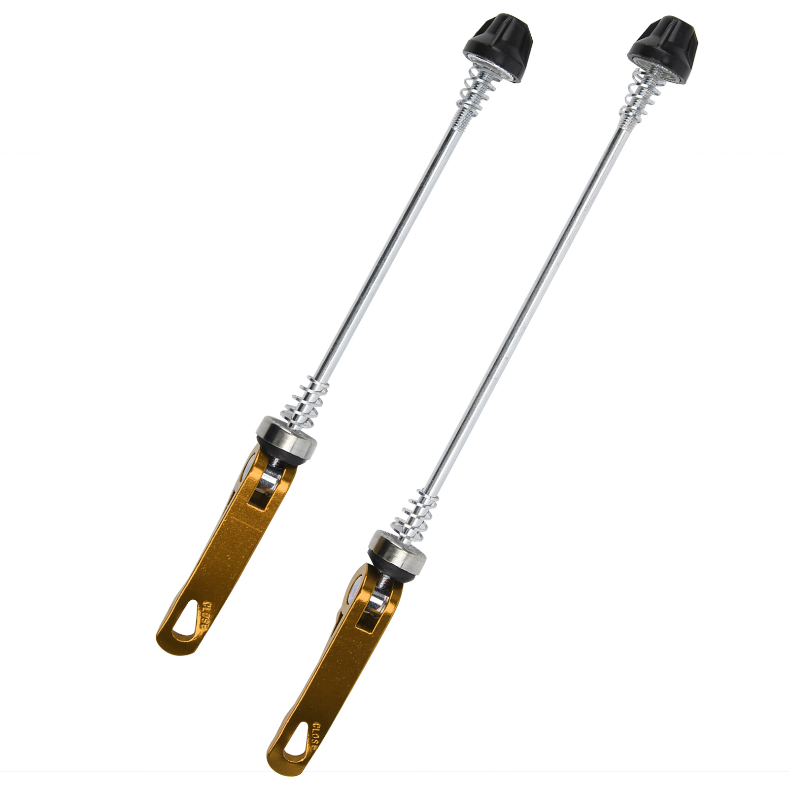 Set Mit 2 Schnellspannachsen Für Rennräder/mountainbikes, Vorder-/hinterradzubehör, Goldfarben