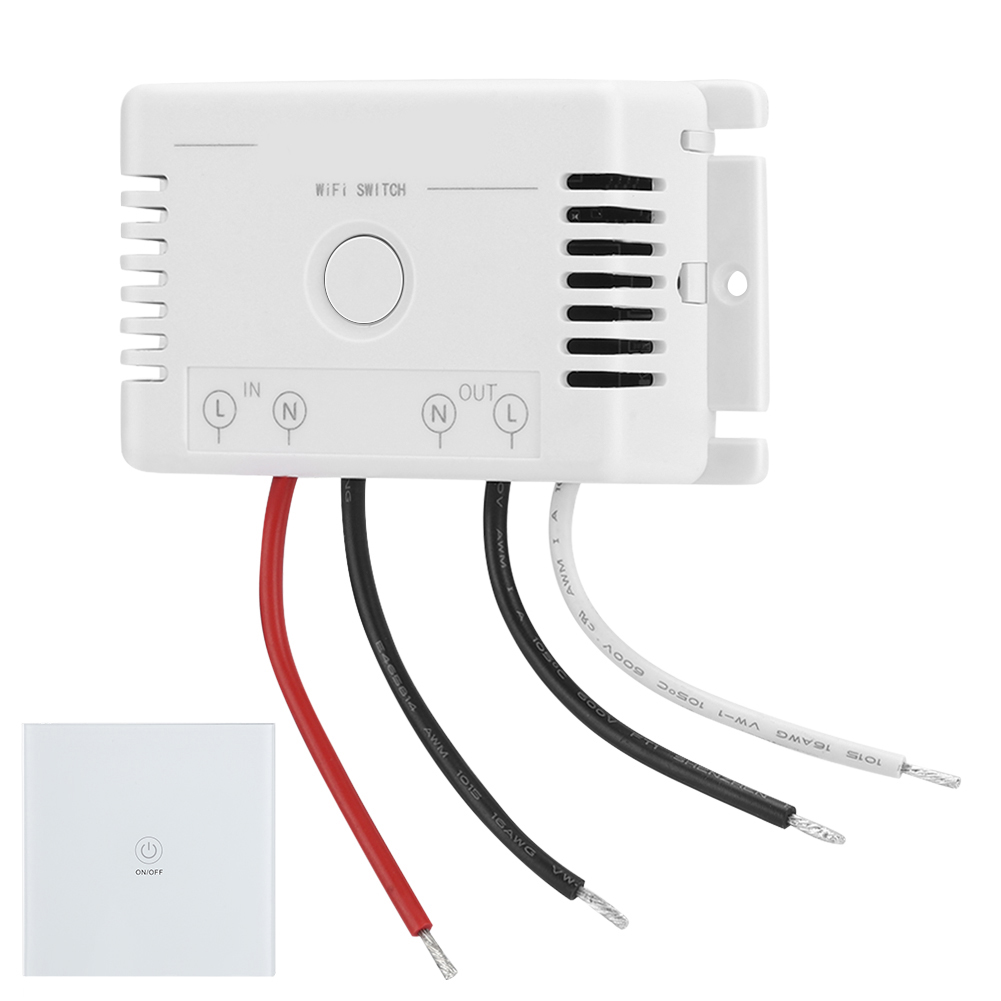 Ac90-250v Drahtloser Smart-home-schalter Mit Fernbedienung, App Und Wlan Für Tuya