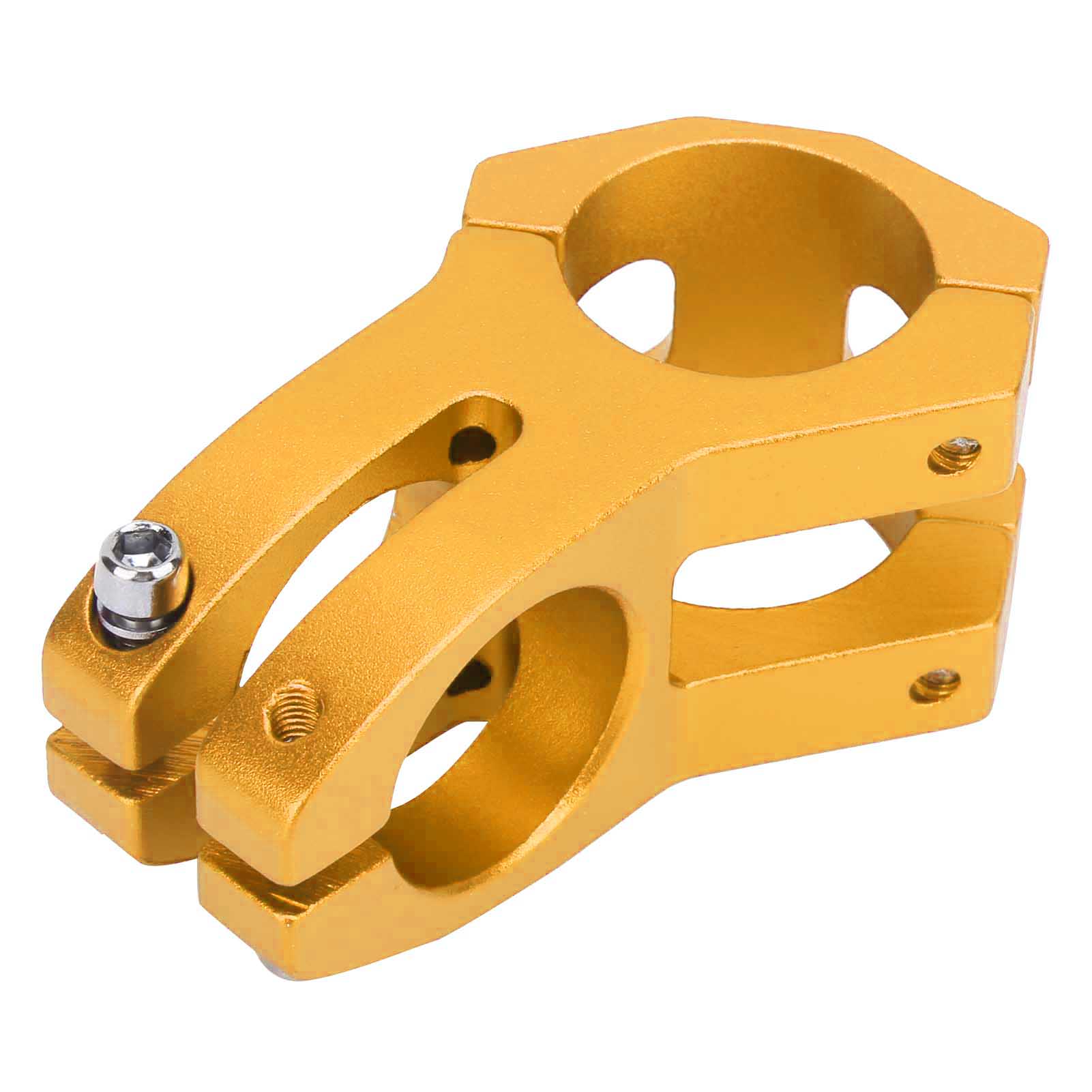 Lunje 31,8 X 45 Mm Mountainbike-vorbau, Hohler Aluminiumlegierungsvorbau, Kurze Erhöhung, Goldfarben