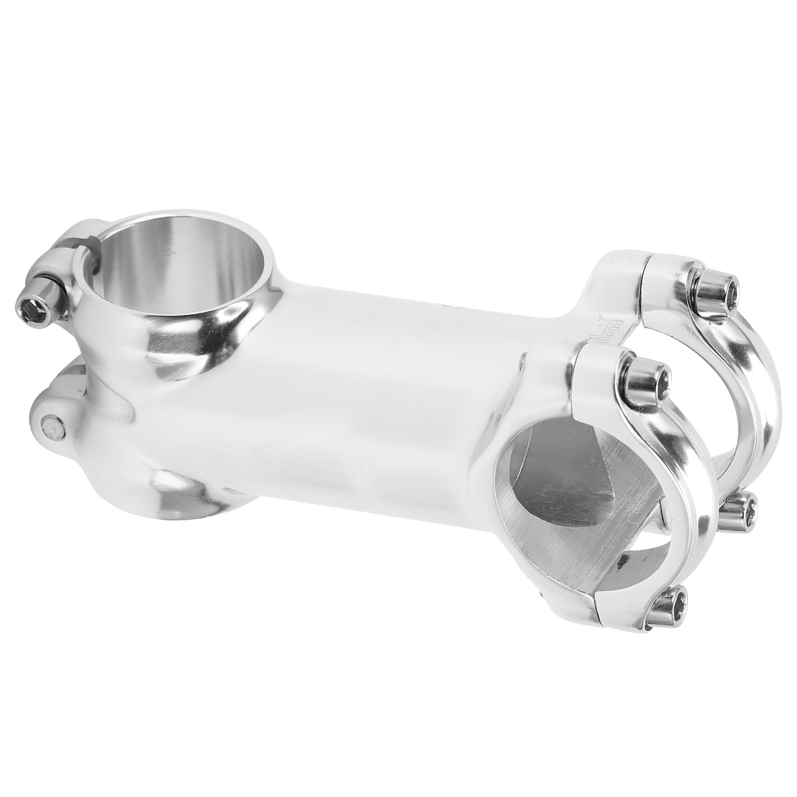 Meijun Silberner Rennrad-vorbau Für Mountainbikes, 31,8 X 80 Mm, Für 28,6 Mm Gabelklemmung