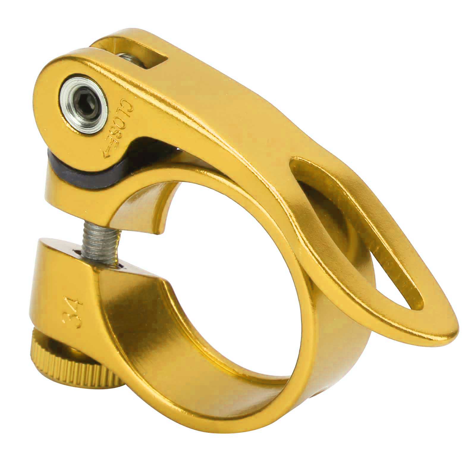 Schnellspann-sattelklemme Aus Aluminiumlegierung Für Rennräder Und Mountainbikes, Kompatibel Mit Xt-c68 31,8 Mm (gold)