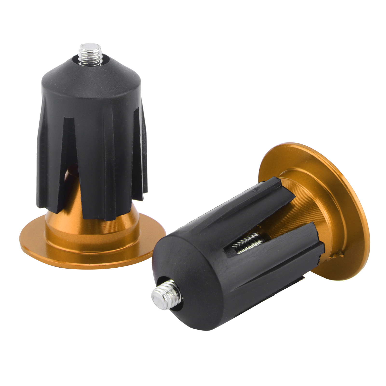 Set Mit 2 Lenkerendkappen Für Rennräder Und Mountainbikes, Goldfarben
