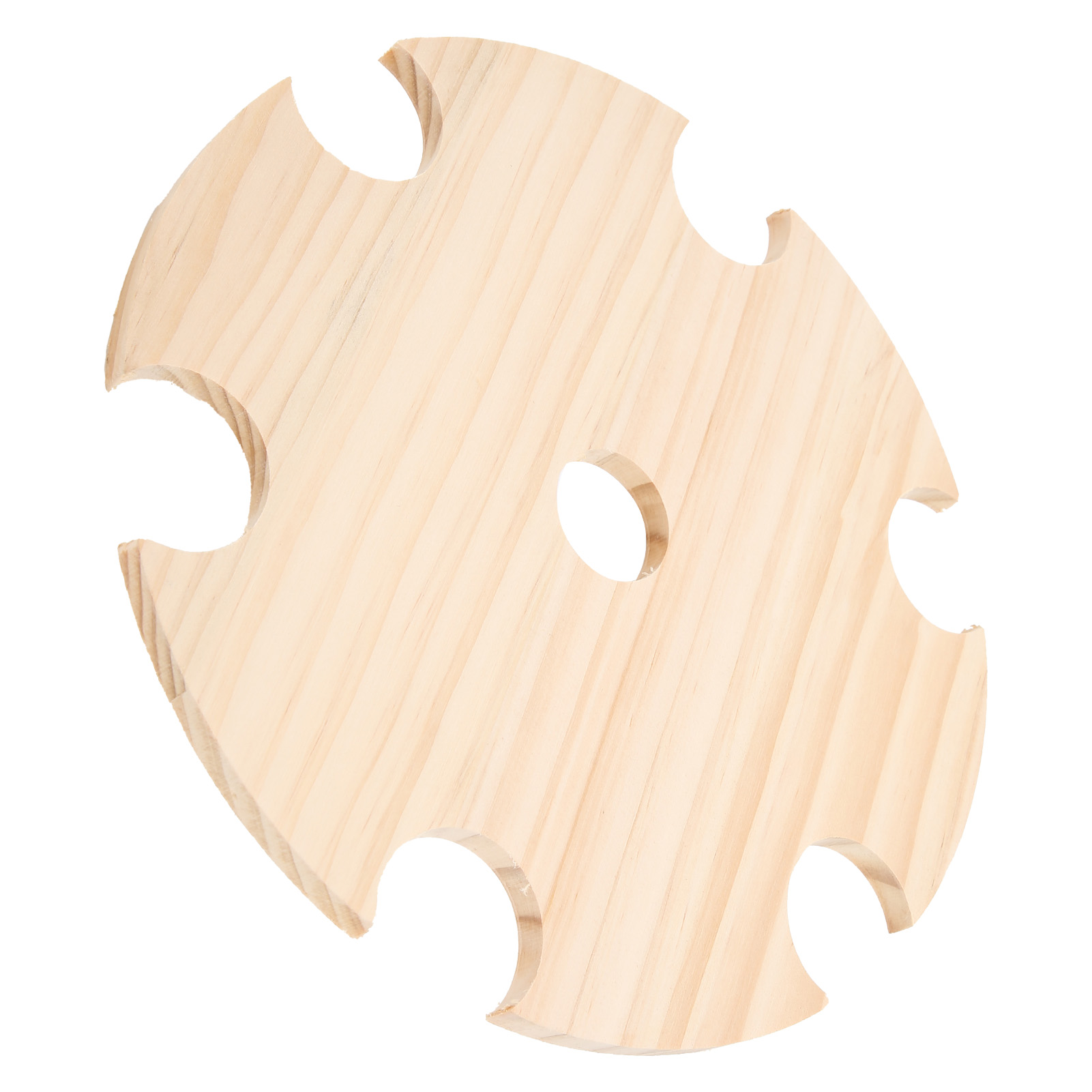 Weinglasabtropfer Und Flaschenhalter Aus Holz Für 6 Gläser Und 1 Weinflasche