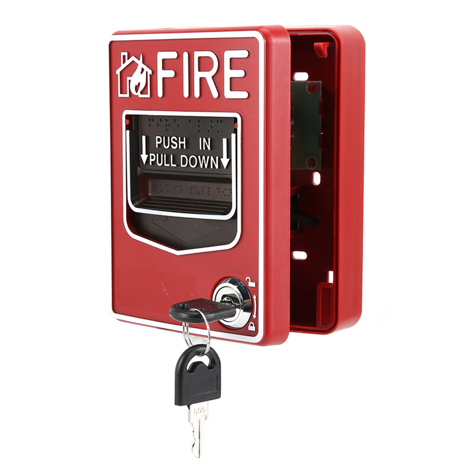 9–28 V Dc Mehrdraht-handsystem, Brandschutz, Manueller Auslöser, Alarmknopf, Sicherheitsmelder