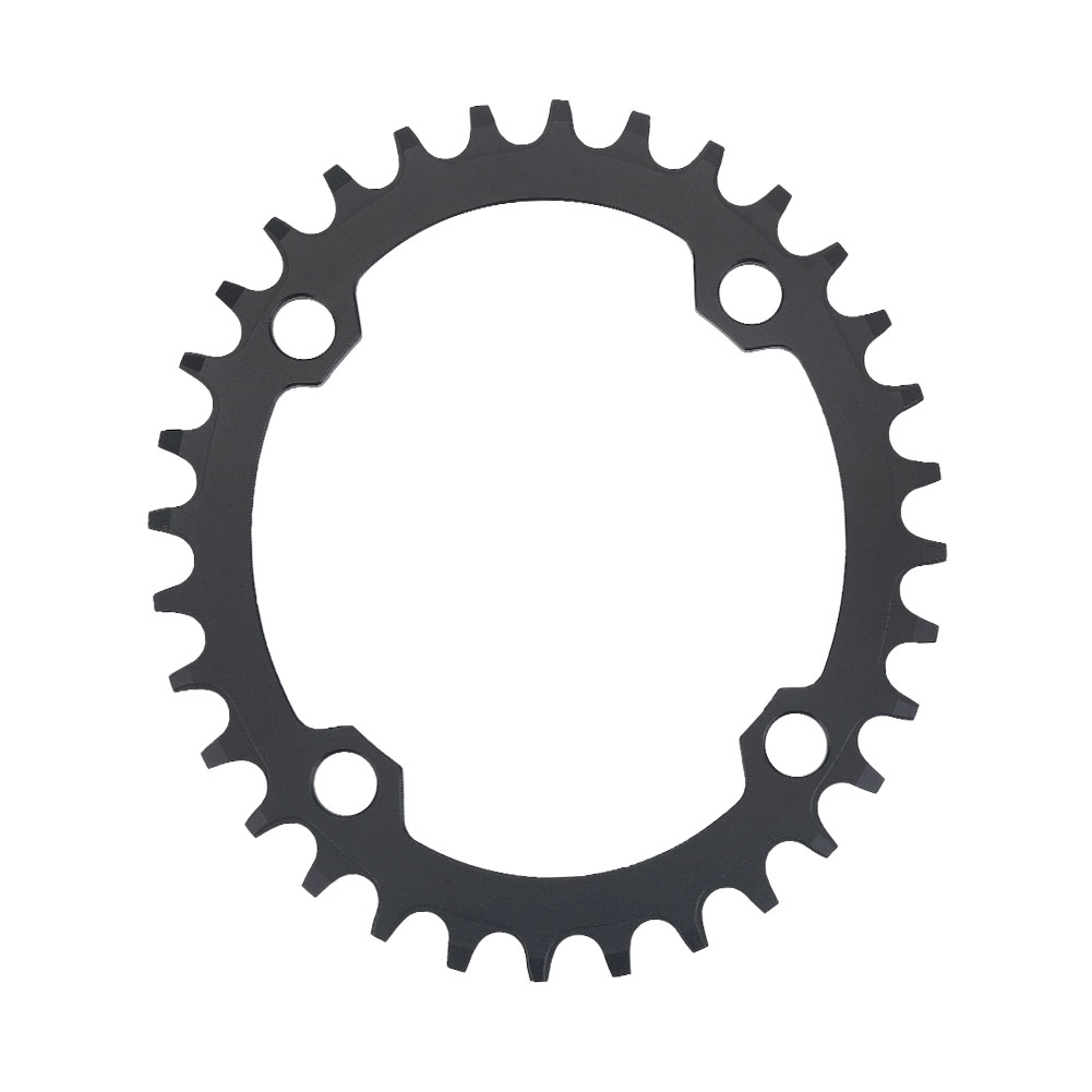 Ovales Kettenblatt Aus Aluminiumlegierung Für Singlespeed-fahrräder, 104 Mm Lochkreisdurchmesser, 32 Zähne
