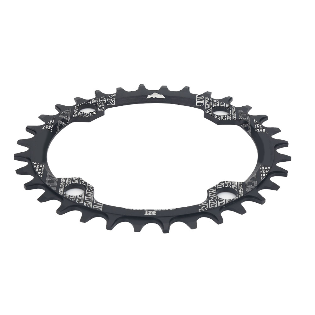 Ovales Kettenblatt Aus Aluminiumlegierung Für Singlespeed-fahrräder, 104 Mm Lochkreisdurchmesser, 34 Zähne