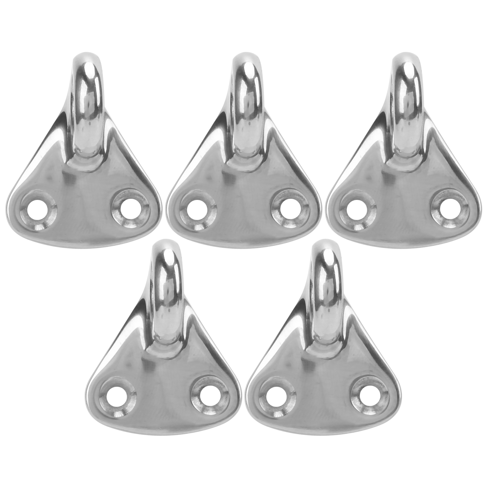 Set Mit 5 Robusten Kleiderhaken Aus Hochglanzpoliertem Edelstahl 316