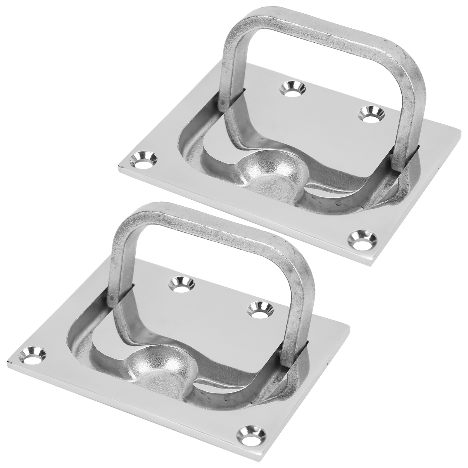 Set Aus 2 Bootslukengriffen Aus Edelstahl, Sicherungsring Für Bootsbeschläge