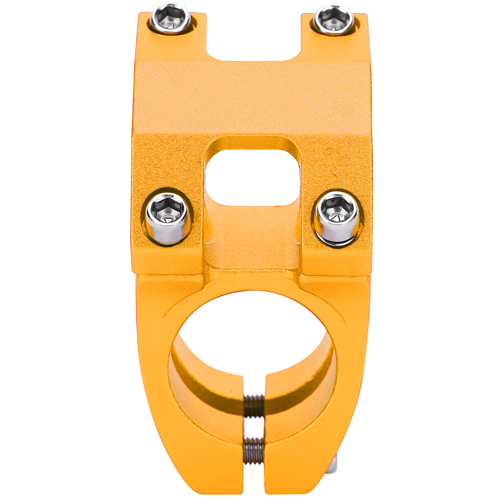Lunje Mountainbike-vorbau, Kurzer Lenker, Hohler Aluminiumlegierungsvorbau, 31,8 X 35 Mm, Goldfarben