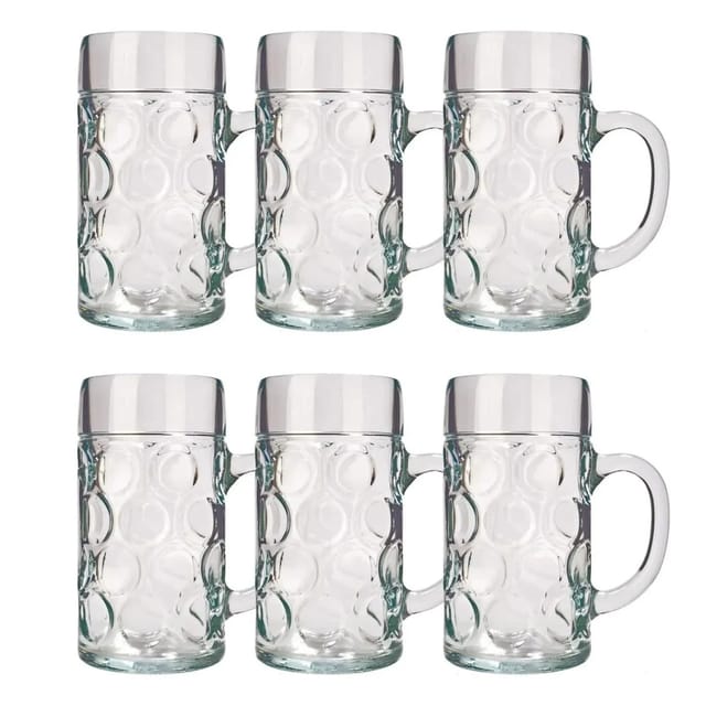 Ich-Zapfe Bierglas 6er Set BiergläSer ISAR 1 Liter
