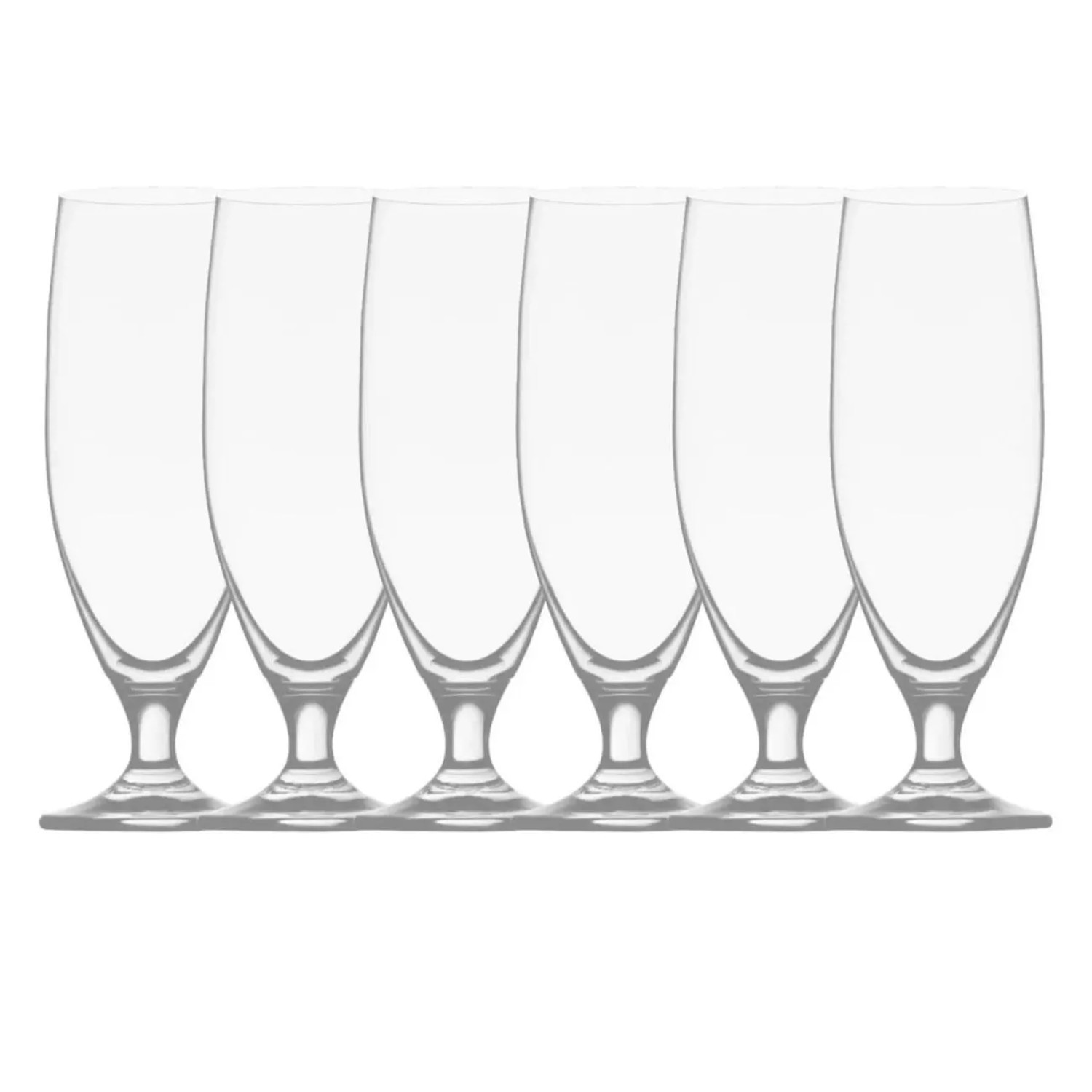 Ich-Zapfe Biertulpe Biergläser 6er Set Imperial 0,3 Liter Glas Klar