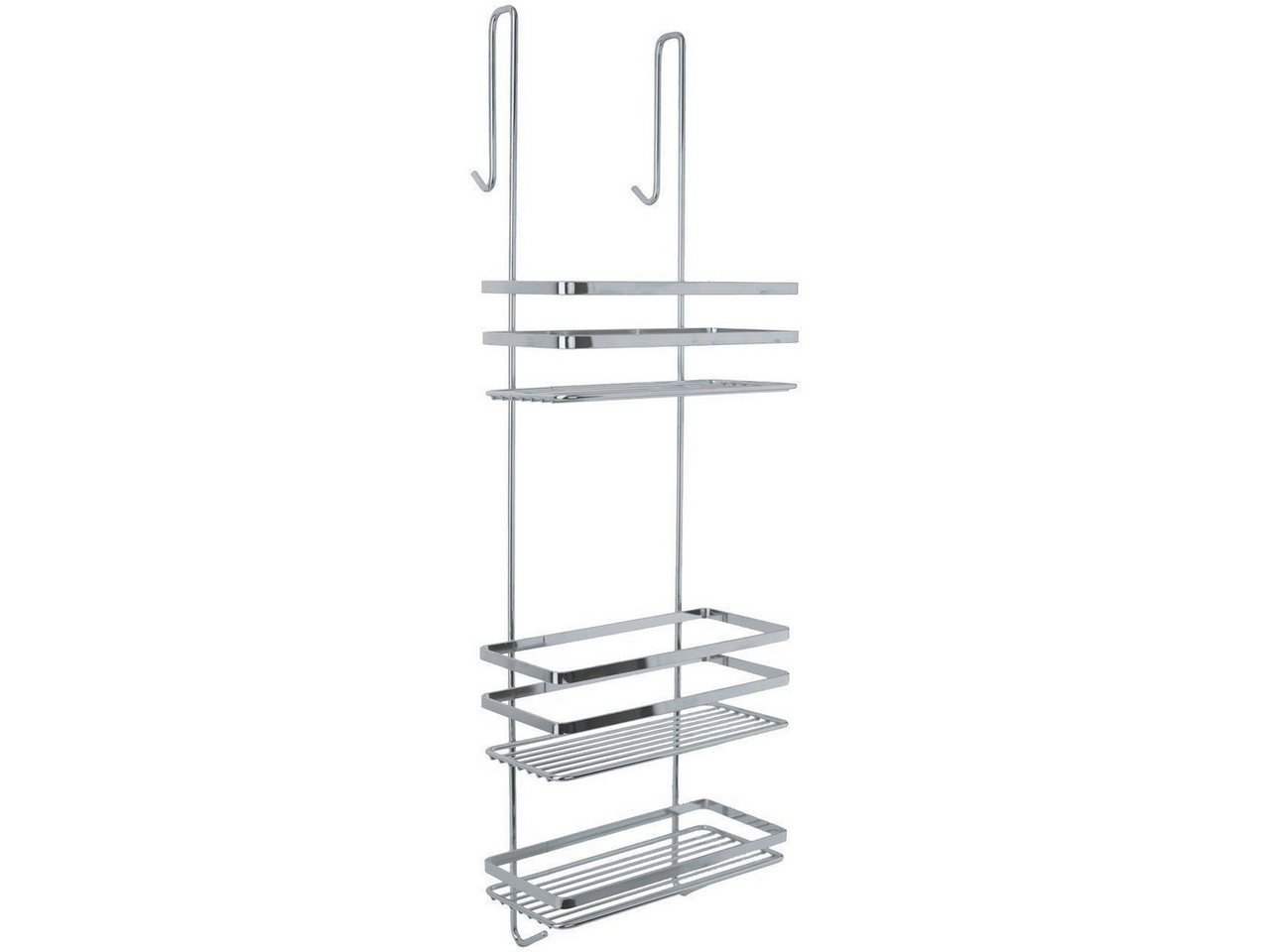 Euroshowers Duschregal 3 Etagen Ohne Bohren mit Haken in Chrom Bild 2
